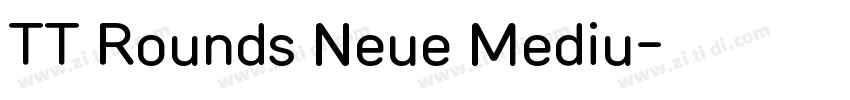 TT Rounds Neue Mediu字体转换 TT Rounds Neue Mediu字体转换